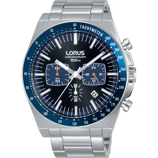 Relógio Masculino Lorus SPORTS Preto Prateado (Ø 44 mm)