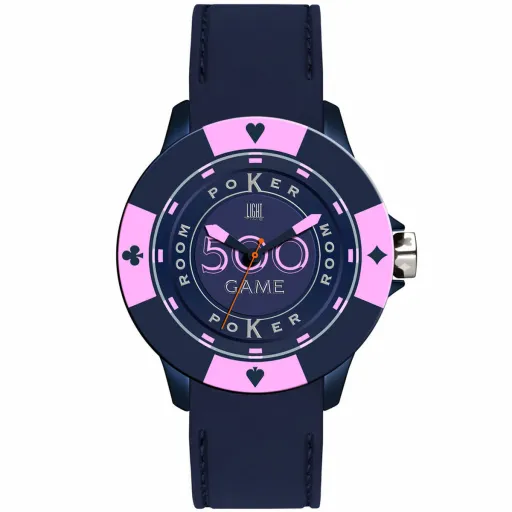 Relógio Unissexo Light Time POKER (Ø 41 mm)