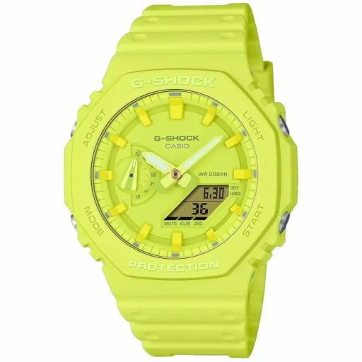 Relógio Unissexo Casio G-Shock GA-2100-9A9ER Amarelo (Ø 44,5 mm) (45,5 mm)