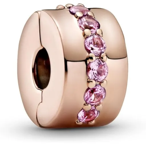 Charme Feminino Pandora PINK SPARKLING ROW