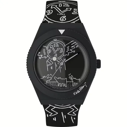 Relógio Masculino Timex Q X KEITH HARING SPECIAL EDT. Preto (Ø 38 mm)