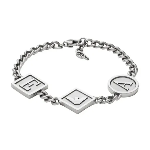 Pulseira Masculino Emporio Armani STATION CHAIN Aço Inoxidável