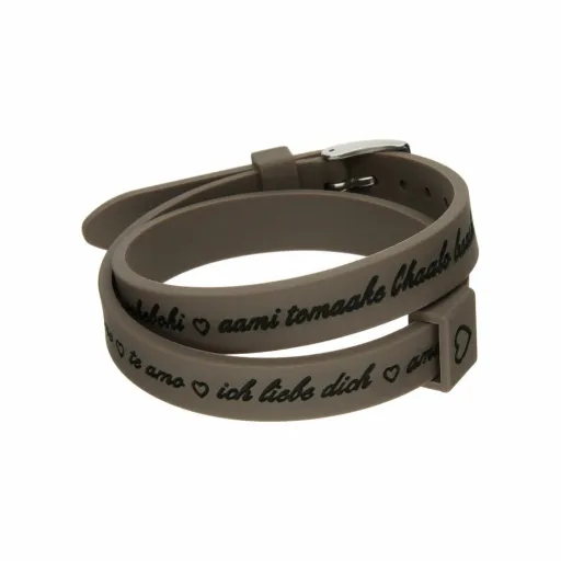 Pulseira Feminino il Mezzometro I LOVE YOU SILVER - BRACCIALE IN SILICONE/SILICONE BRACELET