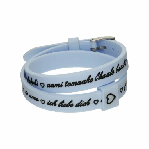 Pulseira Feminino il Mezzometro I LOVE YOU SILVER - BRACCIALE IN SILICONE/SILICONE BRACELET