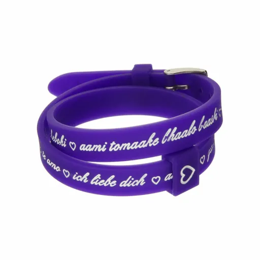 Pulseira Feminino il Mezzometro I LOVE YOU SILVER - BRACCIALE IN SILICONE/SILICONE BRACELET