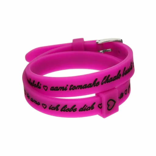 Pulseira Feminino il Mezzometro I LOVE YOU SILVER - BRACCIALE IN SILICONE/SILICONE BRACELET