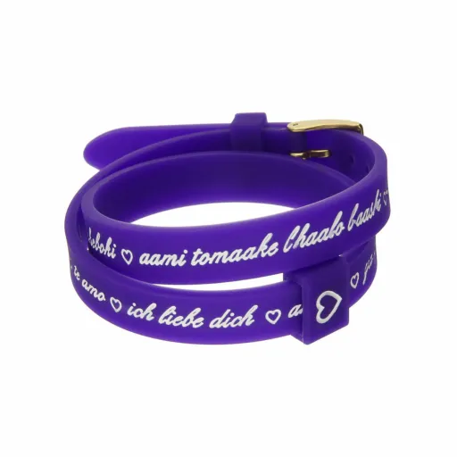 Pulseira Feminino il Mezzometro I LOVE YOU GOLD - BRACCIALE IN SILICONE/SILICONE BRACELET