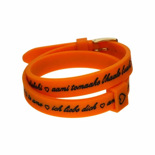 Pulseira Feminino il Mezzometro I LOVE YOU GOLD - BRACCIALE IN SILICONE/SILICONE BRACELET