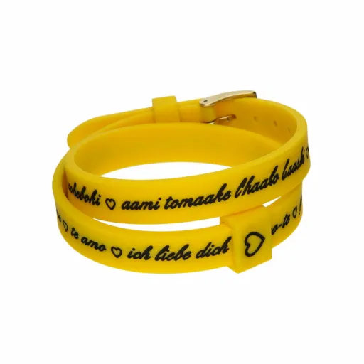 Pulseira Feminino il Mezzometro I LOVE YOU GOLD - BRACCIALE IN SILICONE/SILICONE BRACELET