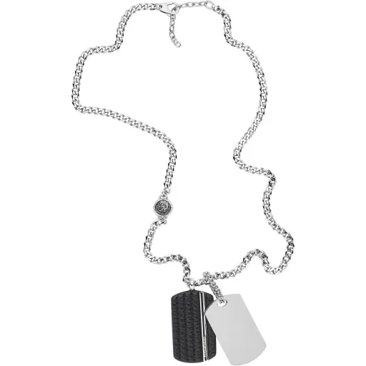 Colar Masculino Diesel DOUBLE DOG TAGS