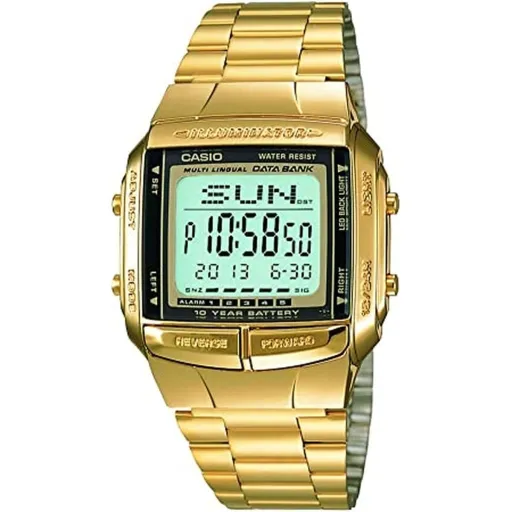 Relógio Masculino Casio DATABANK Dourado (Ø 38 mm)