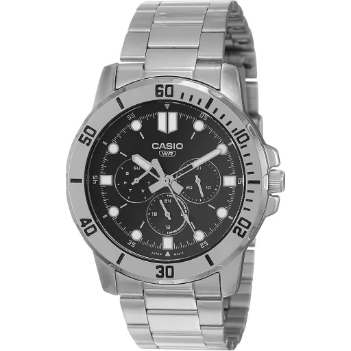 Relógio Masculino Casio COLLECTION Preto Prateado (Ø 45 mm)