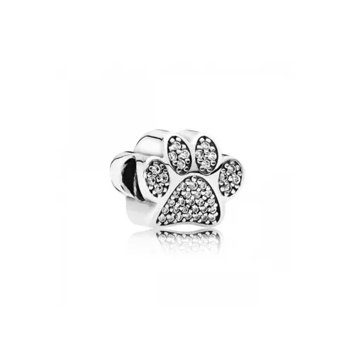 Missangas Femininas Pandora SPARKLING PAW PRINT & HEART