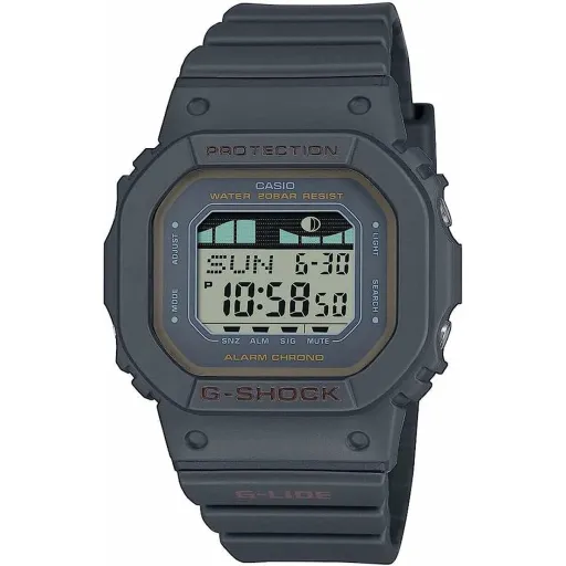 Relógio Feminino Casio G-Shock G-LIDE BLACK - SURF TIDE GRAPHS