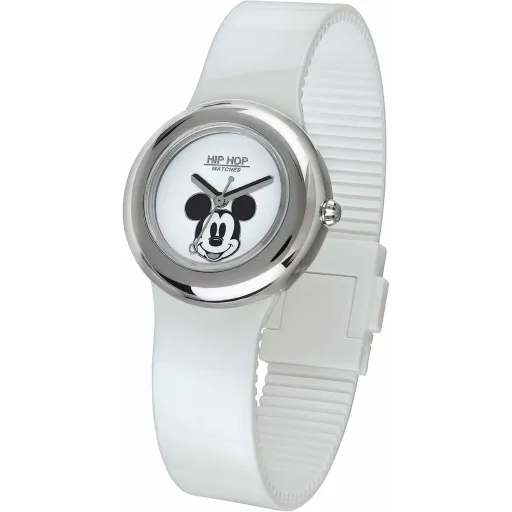 Relógio Unissexo Hip Hop MICKEY METAL WHITE (Ø 32 mm)