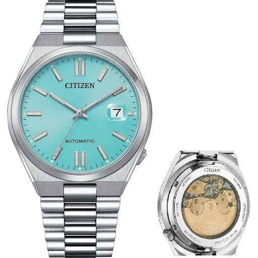 Relógio Masculino Citizen TSUYOSA AUTOMATIC Prateado (Ø 40 mm)