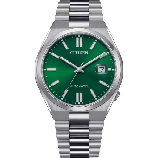 Relógio Masculino Citizen TSUYOSA AUTOMATIC Verde Prateado (Ø 40 mm)