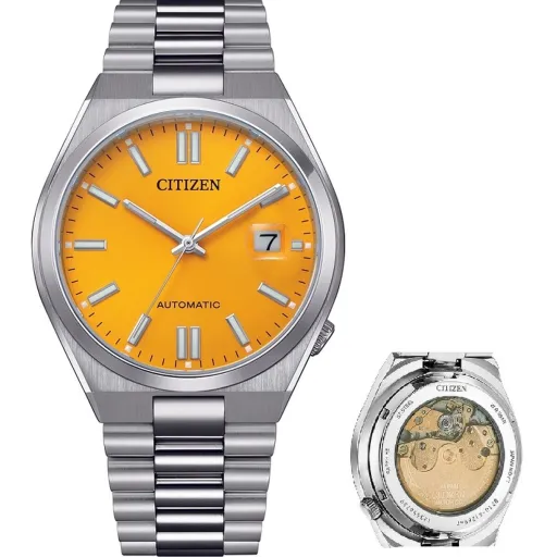 Relógio Masculino Citizen NJ0150-81Z Laranja Prateado (Ø 40 mm)