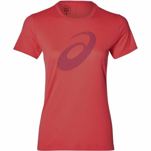 Camisola de Manga Curta Mulher Asics SS Graphic Vermelho