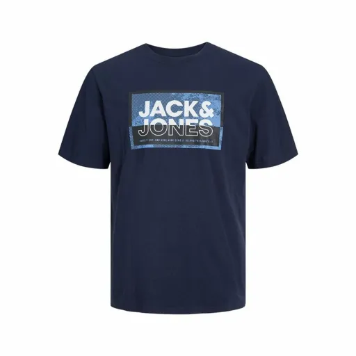 Camisola de Manga Curta Homem Jack & Jones Logan Azul Homem