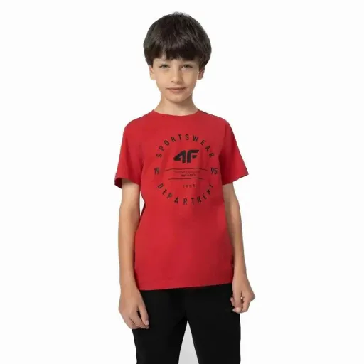 Camisola de Manga Curta Criança 4F M294  Vermelho