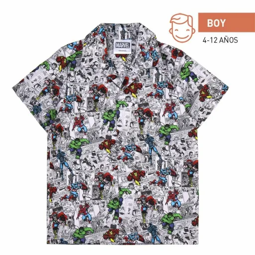 Camisa Marvel Cinzento Claro