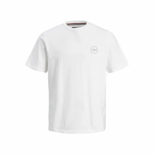 Camisola de Manga Curta Homem Jack & Jones Lushield Branco Homem