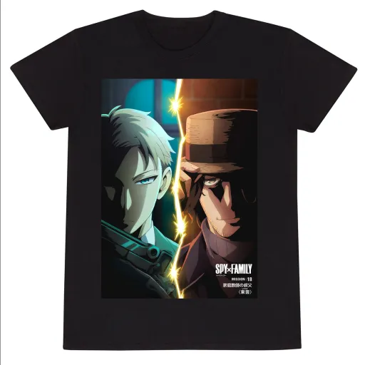 Camisola de Manga Curta Spy X Family Spitscreen Preto Unissexo