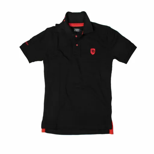 Polo de Manga Curta Homem Bobroff Preto