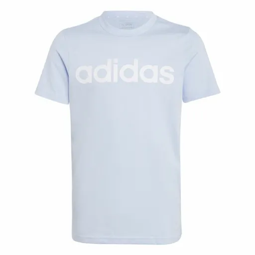 Camisola de Manga Curta Infantil Adidas Linear Logo Azul