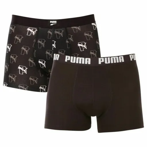 Boxers de Homem Puma Cat Aop 2 Unidades Preto