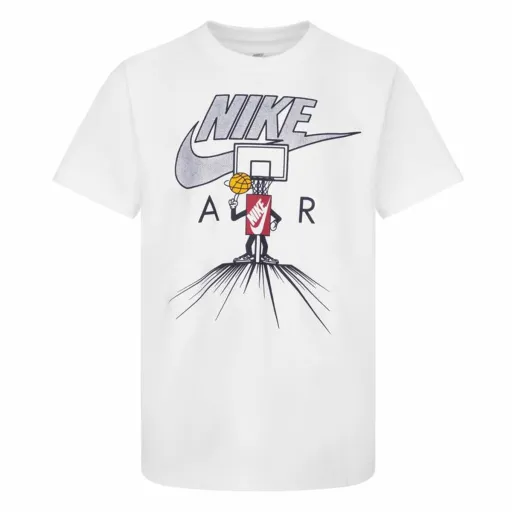 Camisola de Manga Curta Infantil Nike Icons Of Play Branco