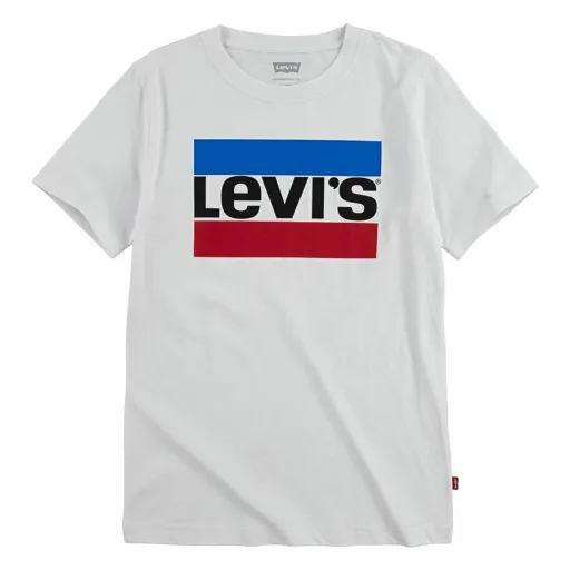 Camisola de Manga Curta Criança Levi's Sportswear Logo Branco