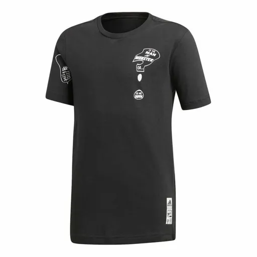 Camisola de Manga Curta Criança Adidas Sportswear Hulk Graphic Preto