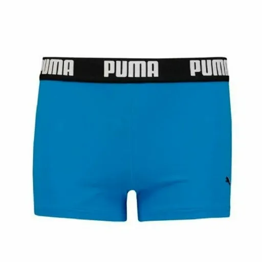 Calções de Banho Boxer para Meninos Puma Swim Logo Azul