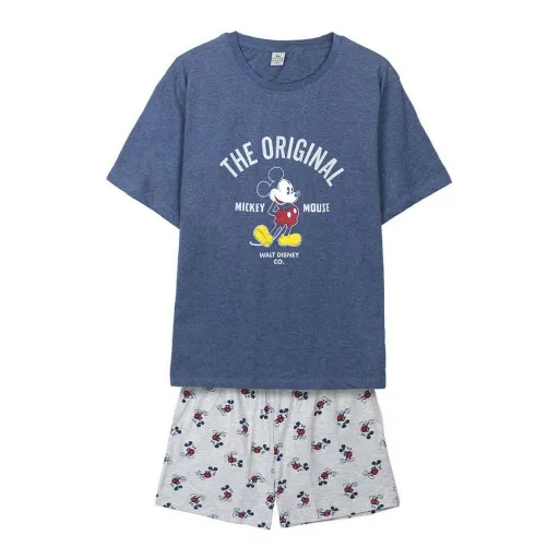 Pijama Mickey Mouse Azul Escuro (Adultos) Homem