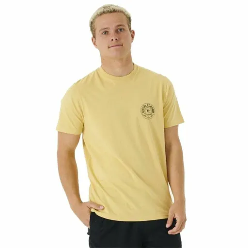 T-Shirt Rip Curl Stapler Amarelo Homem