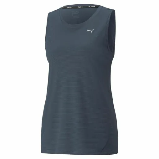 Camisola de Manga Curta Mulher Puma Run Favorite Tank  Azul Escuro Mulher