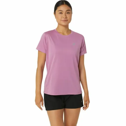 Camisola de Manga Curta Mulher Asics Core Rosa Claro