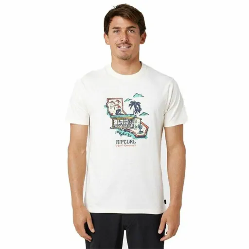 T-Shirt Rip Curl Framed Branco Homem