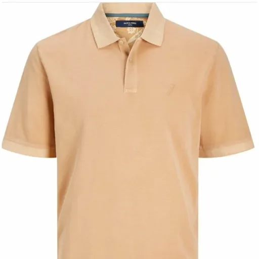 Polo de Manga Curta Homem Jack & Jones JPRBLUWILLIAM  12257315  Bege