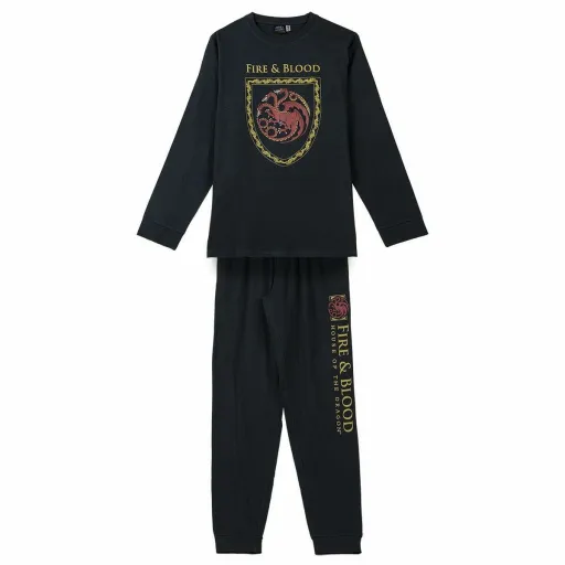 Pijama House of Dragon Preto