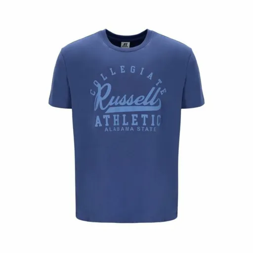 Camisola de Manga Curta Russell Athletic Amt A30211 Azul Homem