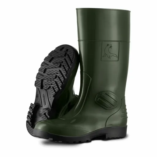 Botas de Água Mavinsa 317 S5 SRC Preto Verde Metal