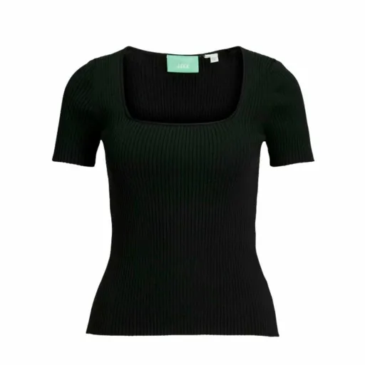 Camisola de Manga Curta Mulher Jack & Jones Jxsky Ss Knit Preto