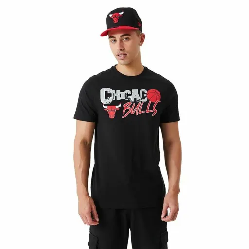 Camisola de Manga Curta Homem New Era NBA Infill Graphic Chicago Bulls