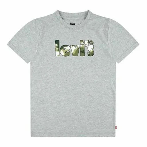 T-Shirt Levi's Camo Poster Logo Gray 60731 Cinzento