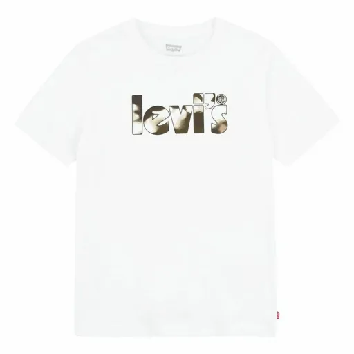 T-Shirt Levi's Camo Poster Logo Bright 60732 Branco