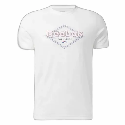 Camisola de Manga Curta Homem Reebok Graphic Series Branco