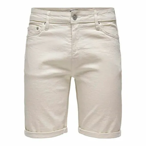 Shorts Masculinos Only & Sons Onsply 9296 Ecru Bege